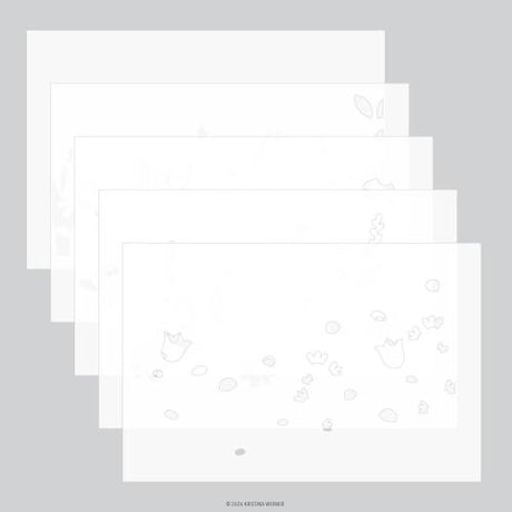 Concord & 9th - Flower Field Stamp Set (6 x 8), Dies and Stencil Bundle - Postage as per Actual