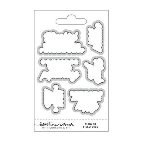 Concord & 9th - Flower Field Stamp Set (6 x 8), Dies and Stencil Bundle - Postage as per Actual
