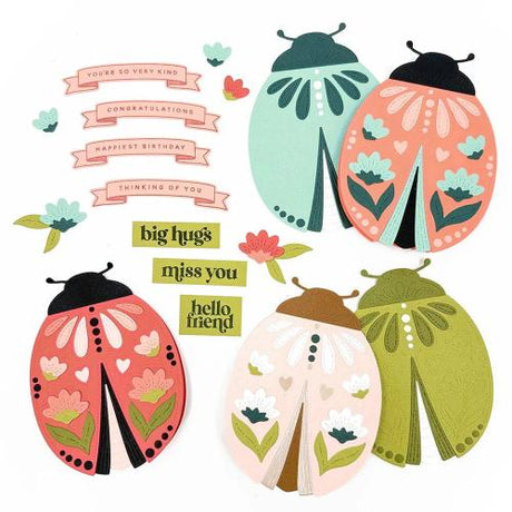 Concord & 9th - Lovely Ladybug Stamp Set (4 x 6) & Dies Bundle - Postage as per Actual