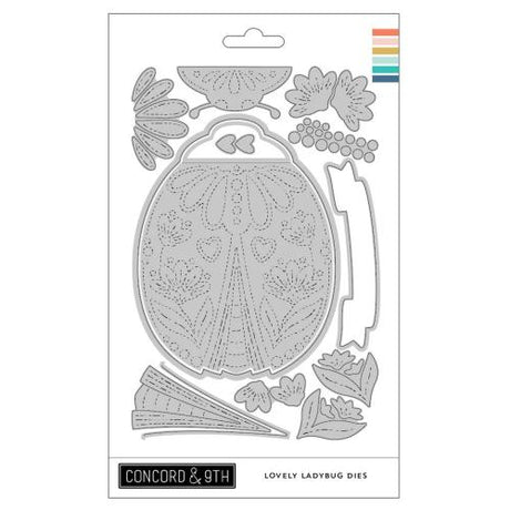 Concord & 9th - Lovely Ladybug Stamp Set (4 x 6) & Dies Bundle - Postage as per Actual