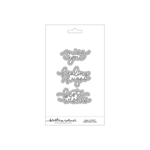 Concord & 9th - Small Script Greetings Dies