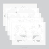 Concord & 9th - Splash Stencil Pack (4 qty; 6 x 9)