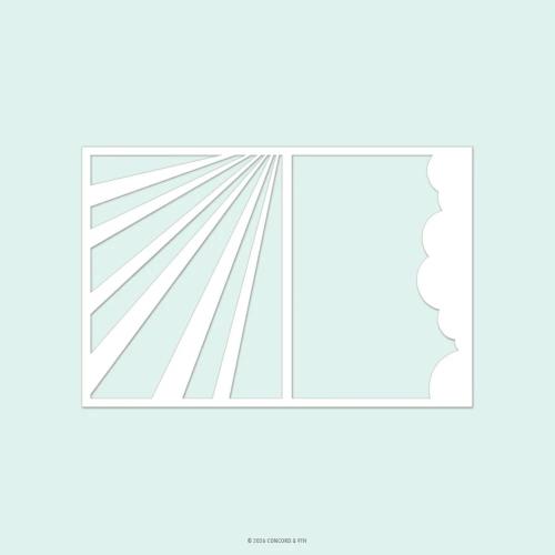 Concord & 9th - Clear Skies Stamp Set  (4 x 4), Dies & Stencil Bundle - Postage as per Actual