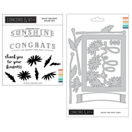 Concord & 9th - Daisy Delight Stamp Set (4 x 4) & Dies Bundle