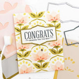 Concord & 9th - Layered Lotus Stamp Set  (4 x 4), Dies and Stencil Bundle - Postage as per Actual