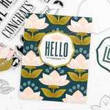 Concord & 9th - Layered Lotus Stamp Set  (4 x 4), Dies and Stencil Bundle - Postage as per Actual