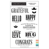 Concord & 9th - Layered Lotus Stamp Set  (4 x 4), Dies and Stencil Bundle - Postage as per Actual