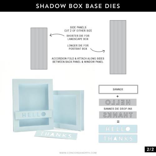 Concord & 9th - Shadow Box Base Dies