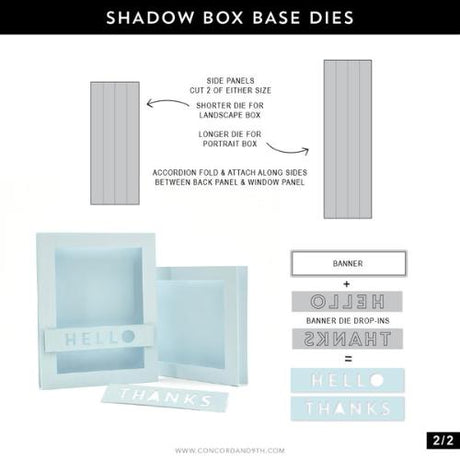 Concord & 9th - Shadow Box Base Dies