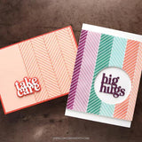 Concord & 9th - Easy Repeat Herringbone Background Stamp (6 x 6)