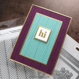 Concord & 9th - Easy Repeat Herringbone Background Stamp (6 x 6)