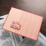 Concord & 9th - Easy Repeat Herringbone Background Stamp (6 x 6)