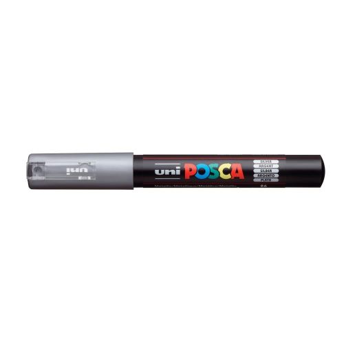 POSCA 1M Extra-Fine Bullet Tip Paint Marker Silver