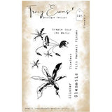 Tracy Evans - Clematis (A6 stamp) (TE005)