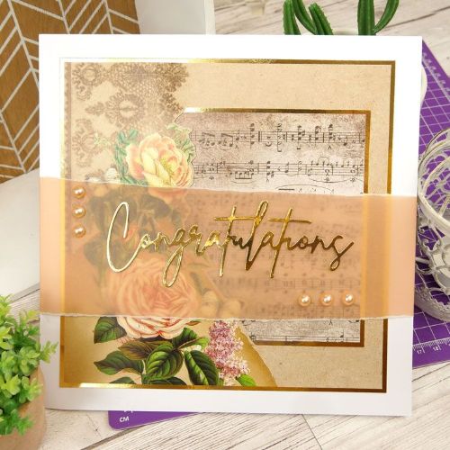 Hunkydory Crafts - Duo Design Paper Pads - Floral Scrapbook & Music Paper