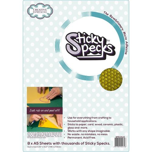 Creative Expressions Sticky Specks Micro Adhesive Sheets A5 (8pcs)