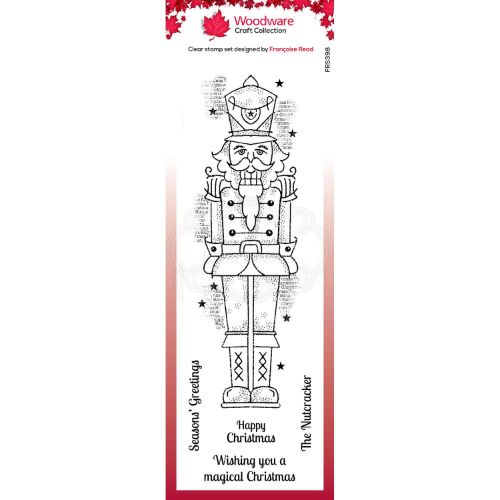 Woodware Clear Singles Nutcracker 8 in x 2.6 in Stamp