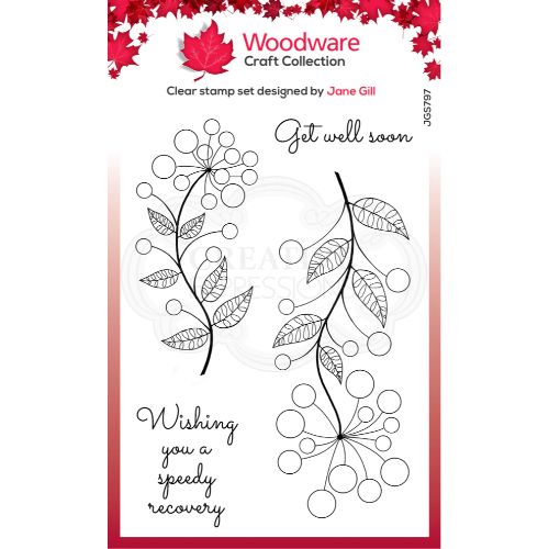 Woodware Clear Singles Bubble Bloom Abbie 4 in x 6 in Stamp