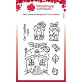 Woodware Clear Singles Acorn Gnomes 4 in x 6 in Stamp