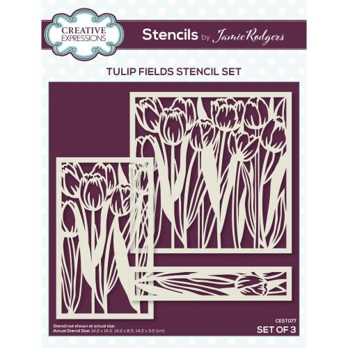 Creative Expressions Stencil Set By Jamie Rodgers Tulip Fields