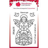 Woodware Clear Singles Angel Blessings 4 in x 6 in Stamp