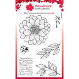 Woodware Clear Singles Ditsy Daisy 4 in x 6 in Stamp