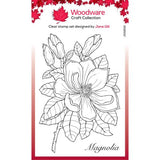 Woodware Clear Singles Magnolia 4 in x 6 in Stamp