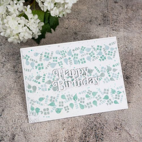 Creative Expressions Washi Strip Layering Stencil Let's Celebrate