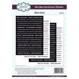 Creative Expressions Wordies Sentiment Sheets - Best Dad Pk 4 6 in x 8 in