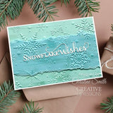 Creative Expressions Shimmering Snowflakes 5 in x 7 in 3D Embossing Folder