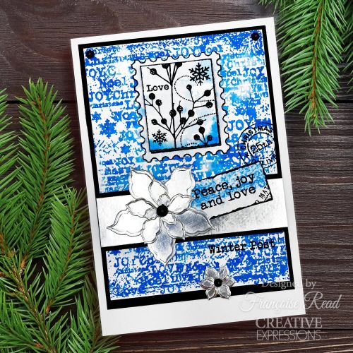 Woodware Clear Singles Winter Postage 4 in x 6 in Stamp Set