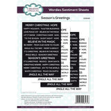 Creative Expressions Wordies Sentiment Sheets Season's Greetings