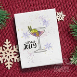 Creative Expressions Jane's Doodles Holiday Cheers 6 in x 8 in Clear Stamp Set