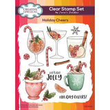 Creative Expressions Jane's Doodles Holiday Cheers 6 in x 8 in Clear Stamp Set