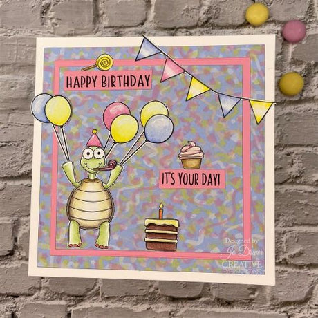 Creative Expressions Jane's Doodles It's Your Day 6 in x 8 in Clear Stamp Set