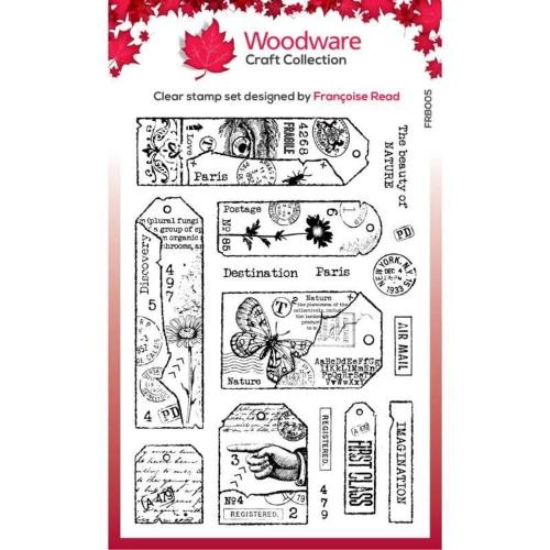 Woodware Clear Singles Tag Collection 6 in x 8 in Stamp