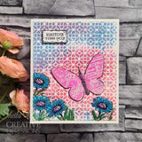 Woodware Clear Singles Paper Nib Butterfly 4 in x 6 in Stamp