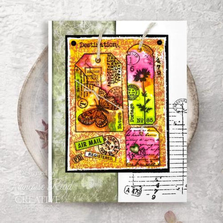 Woodware Clear Singles Worn Notebook Page 4 in x 6 in Stamp