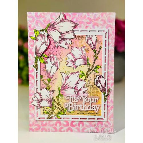 Woodware Clear Singles Spring Magnolia 4 in x 6 in Stamp Set (FRS1034)