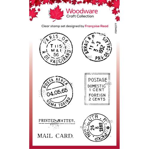 Woodware Clear Singles Extra Postmarks 3 in x 4 in Stamp (FRM077)