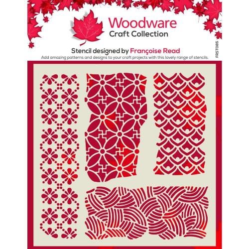 Woodware Organic 6 in x 6 in Stencil (FRST085)