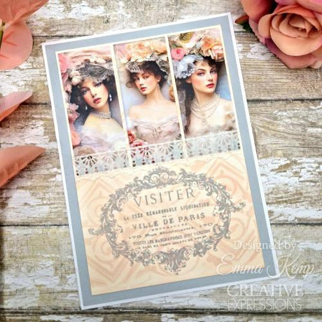 Creative Expressions Taylor Made Journals Fleur-de-lis Trellis 6 in x 6 in Stencil