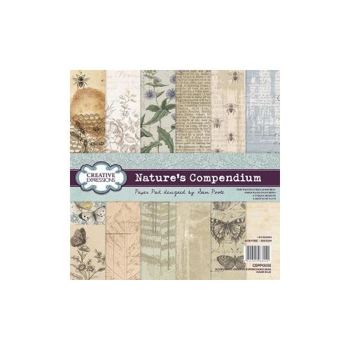 Creative Expressions Sam Poole Nature's Compendium 8 in x 8 in Paper Pad