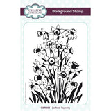 Creative Expressions Daffodil Tapestry 4 in x 6 in Pre Cut Rubber Stamp