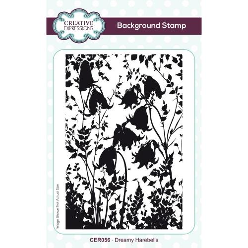 Creative Expressions Dreamy Harebells 4 in x 6 in Pre Cut Rubber Stamp