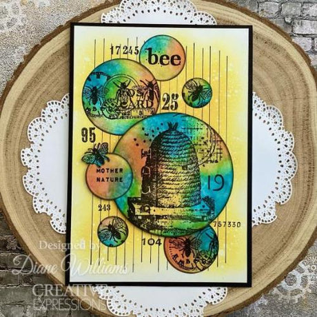 Creative Expressions Sam Poole Bee 4 in x 6 in Clear Stamp Set