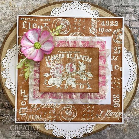 Creative Expressions Sam Poole Fleur 4 in x 6 in Clear Stamp Set