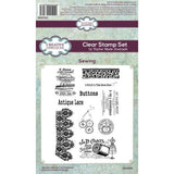 Creative Expressions Taylor Made Journals Sewing 6 in x 8 in Clear Stamp Set