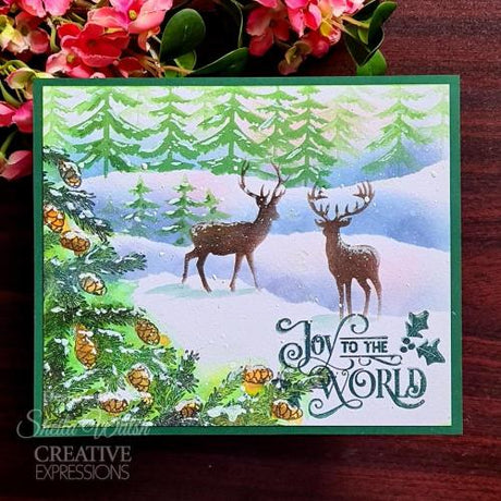 Creative Expressions Taylor Made Journals Tis The Season 6 in x 8 in Clear Stamp Set