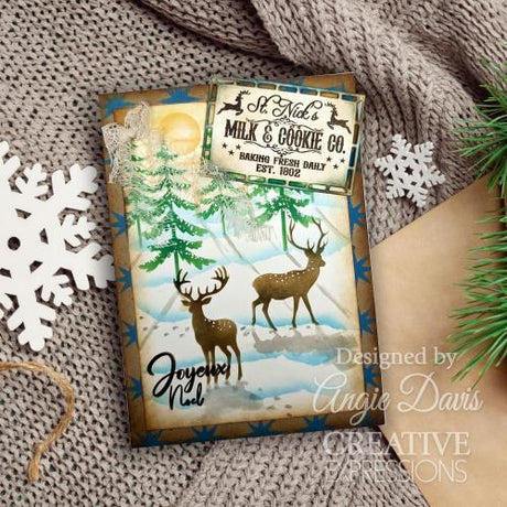 Creative Expressions Taylor Made Journals Woodland Friends 6 in x 6 in Stencil